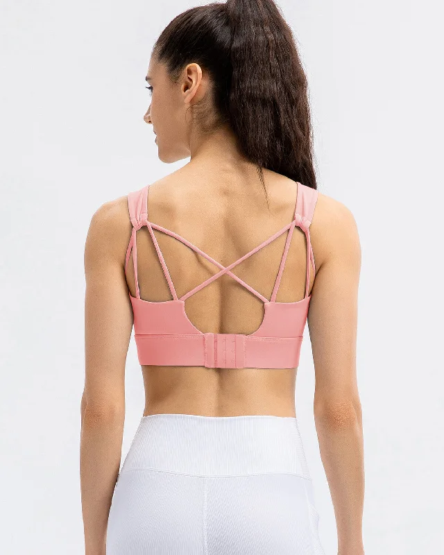 Sports bra for flow bursts -Hadley Sports Bra - Pink