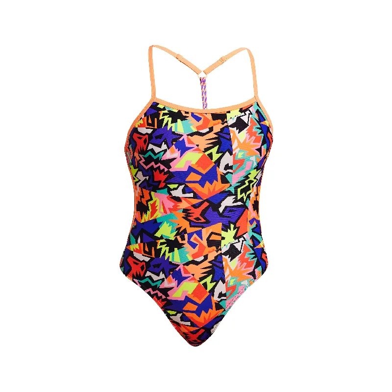 swimwear swim pros -Funkita Saw Tooth Twisted One Piece