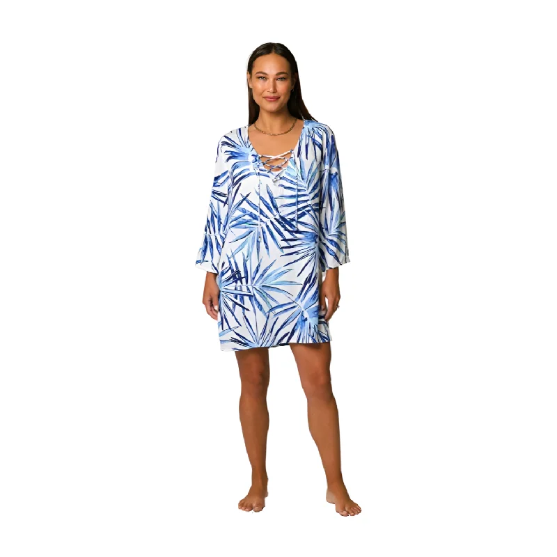 swimwear family laps -J. Valdi Palmilla Lace Neck Tunic