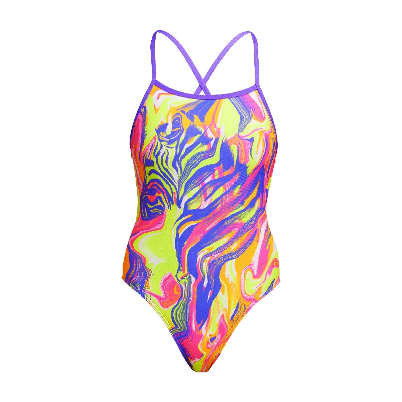 swimwear resort flair -Run Wild | Ladies Tie Me Tight One Piece