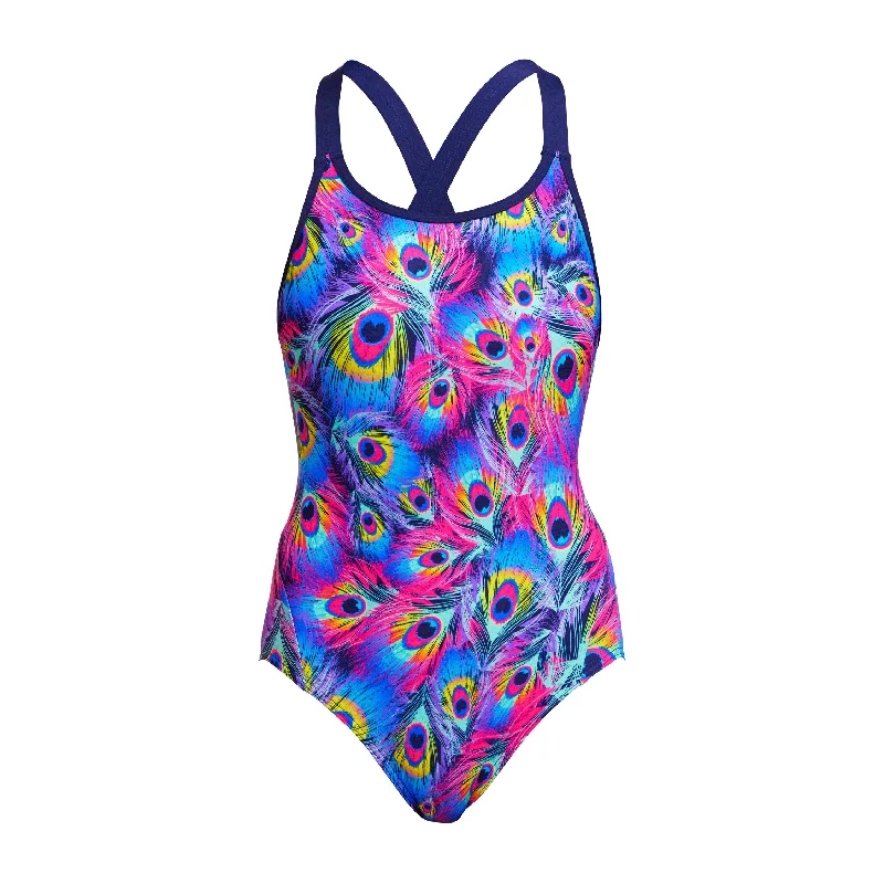 swimwear sleek vibes -Peacock Paradise | Ladies Eclipse One Piece