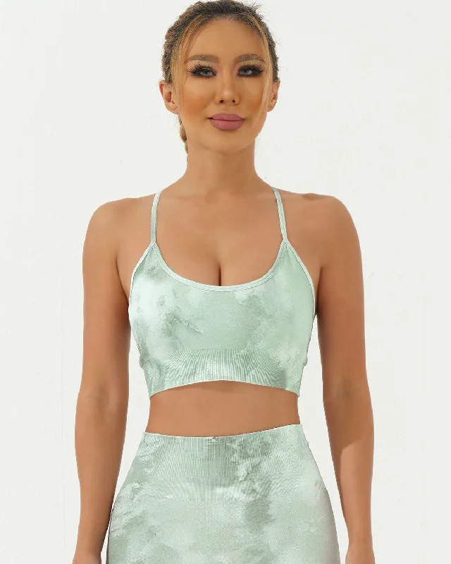 Sports bra for beam routines -Nala Sports Bra - Green