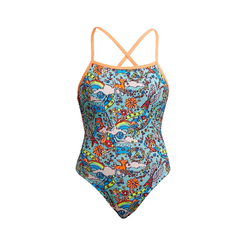 swimwear cotton flair -Funkita Sunny Bunny Tie Me Tight Ladies One Piece