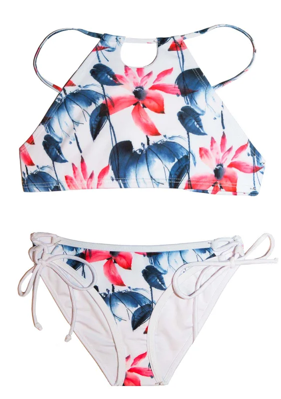 swimwear swim jogs -Playa del Carmen - 2 PIECE | HALTER Style | Girls 7/8