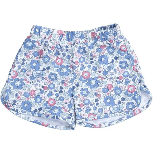 Sports shorts with breezy band -Petit Crabe Betsy B Alexa Swim Shorts Liberty© fabric