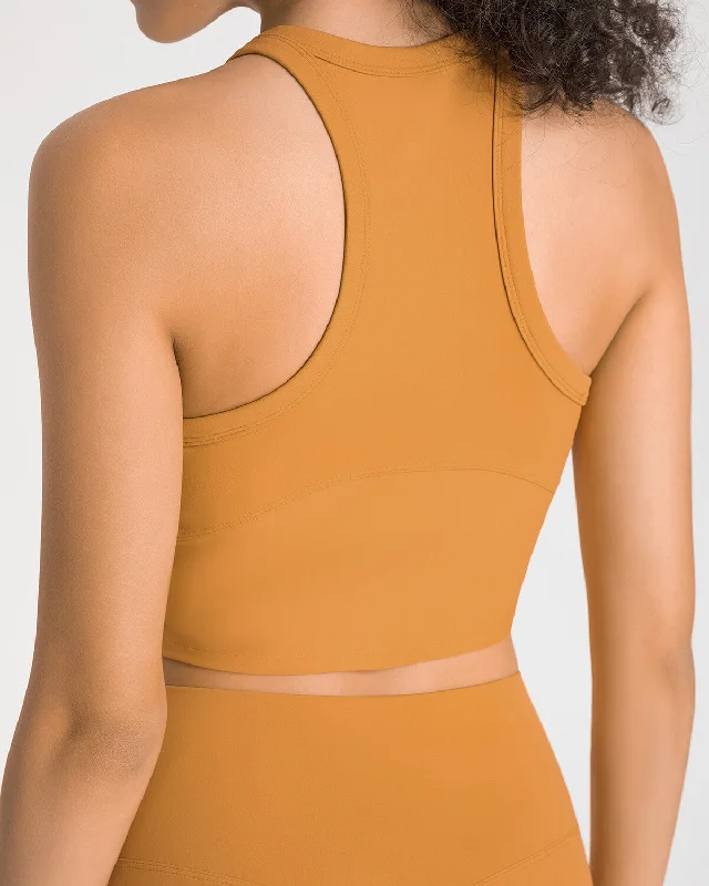 Sports bra with fractal fit -Allison Sports Bra - Ochre