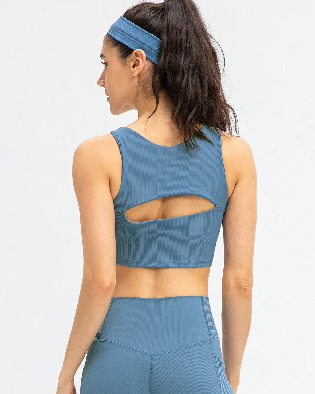 Sports bra with cool straps -Lyla Sports Bra - Blue