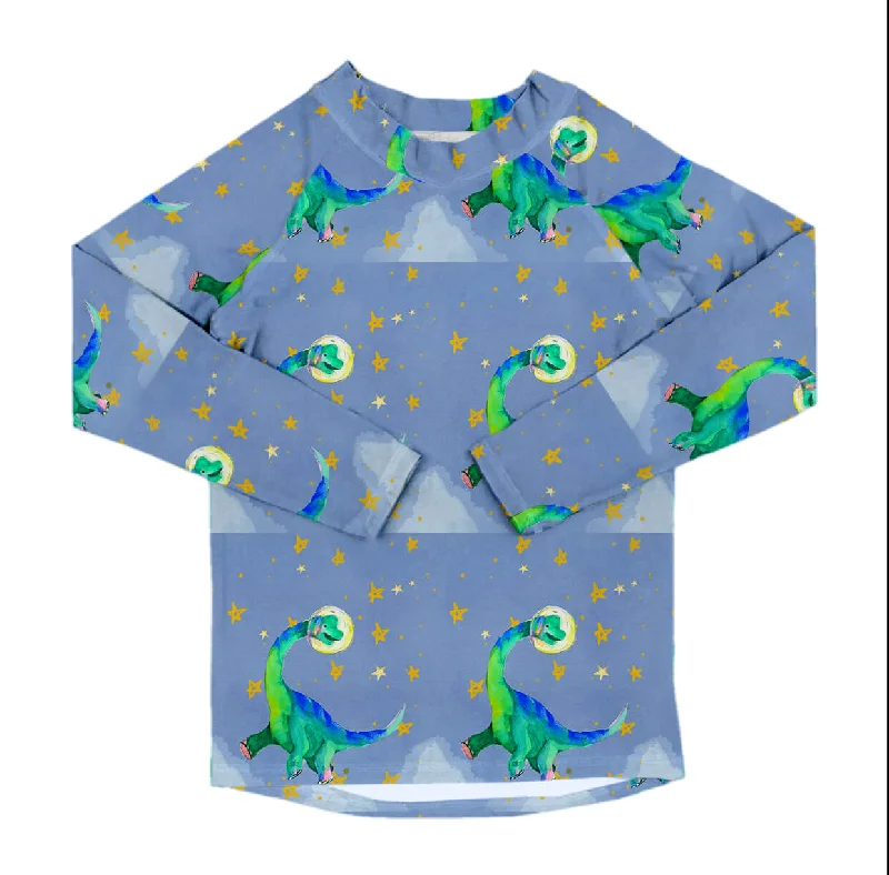 swimwear regular swims -Astro Dinosaur Kids' Rash Top