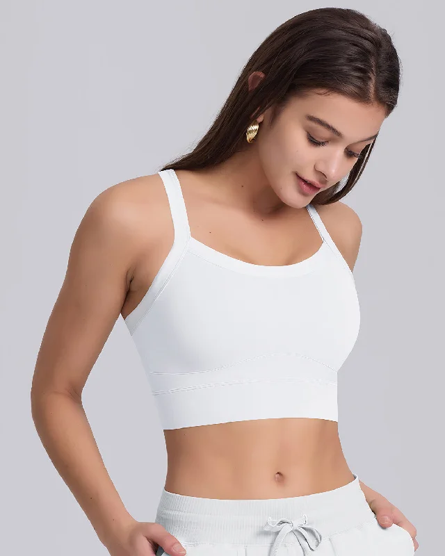 Sports bra with helix design -Beatrix Sports Bra - White