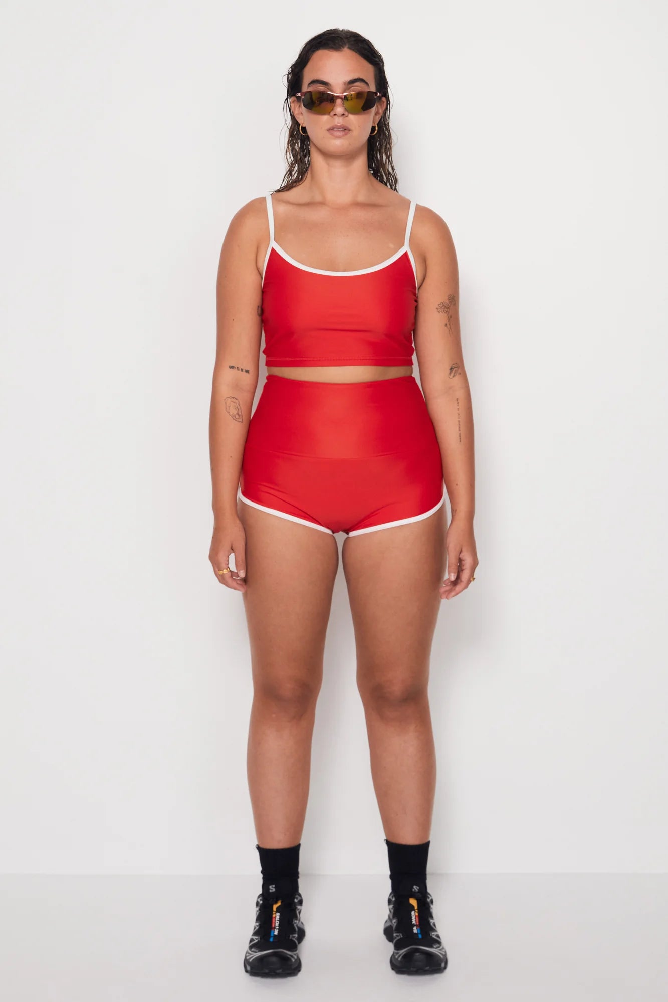 swimwear open water -Betty Surf Bottoms - Red