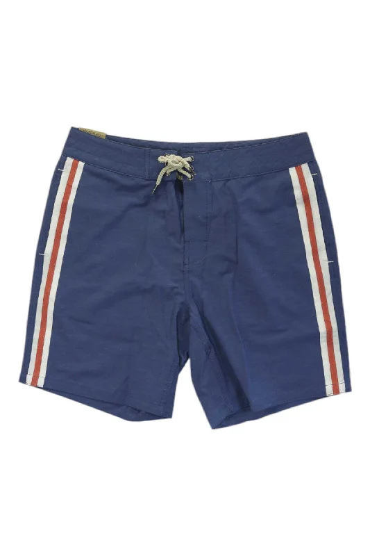 Sports shorts with prism design -Faherty Men's Retro Surf Stripe Boardshort