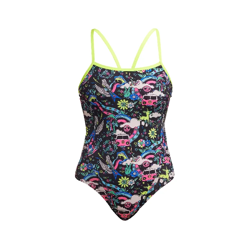 swimwear swim jogs -Funkita Hippy Dippy Single Strap Ladies One Piece