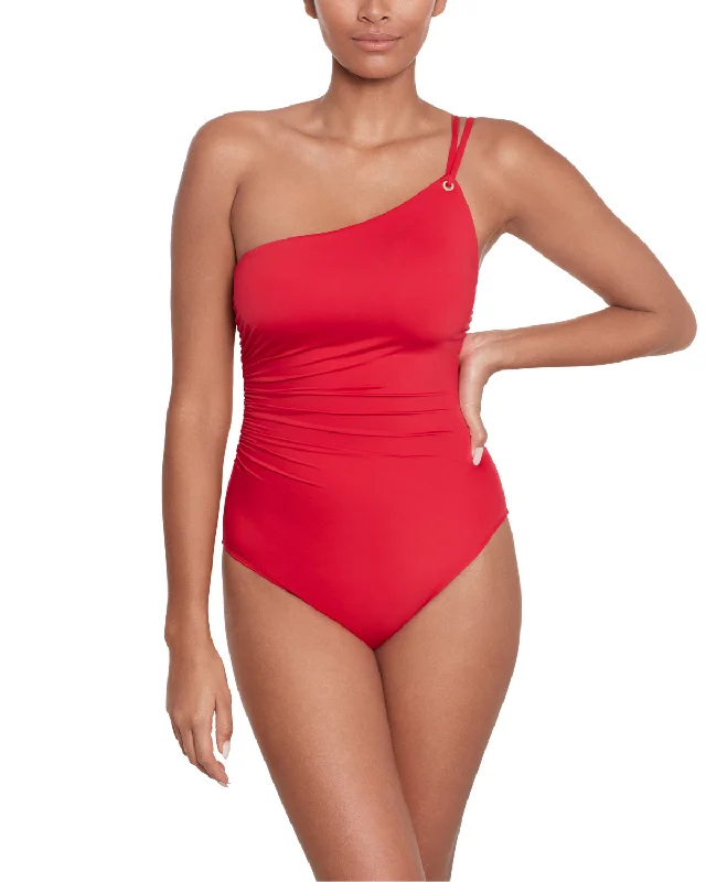 swimwear beach runs -2024 Ralph Lauren Beach Club Solids One Shoulder One Piece - 20201004