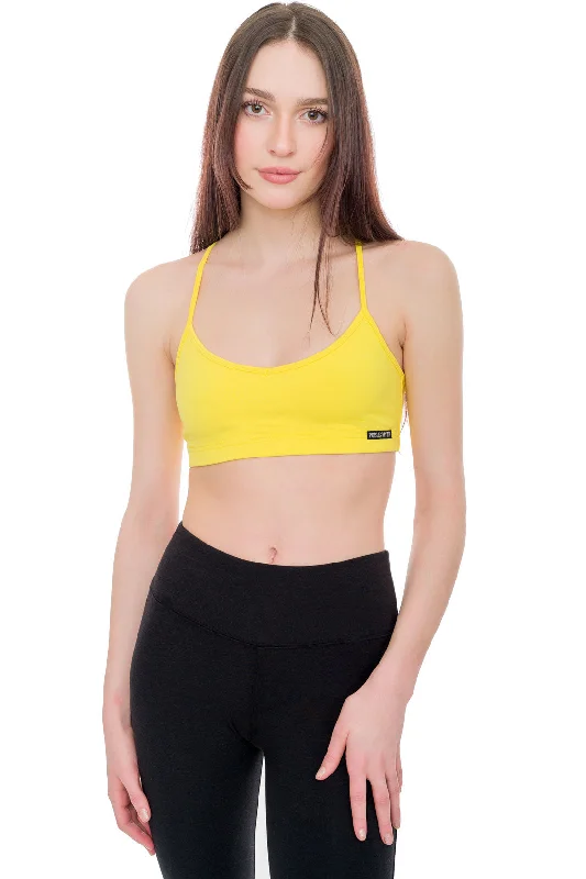 Sports bra for misty jogs -Cross Back Cami Bra