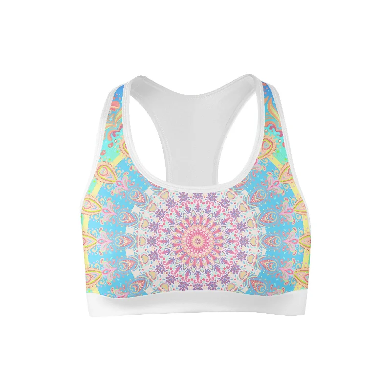 Sports bra with light padding -Strength Mandala Sports Bra