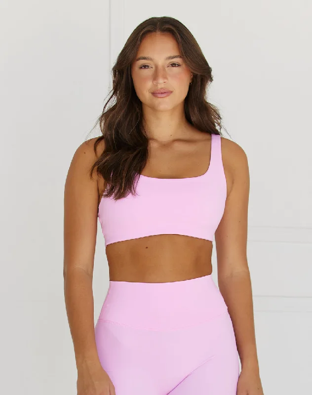 Sports bra with arch straps -Astoria LUXE IGNITE Staple Sports Bra - Bubblegum Pink