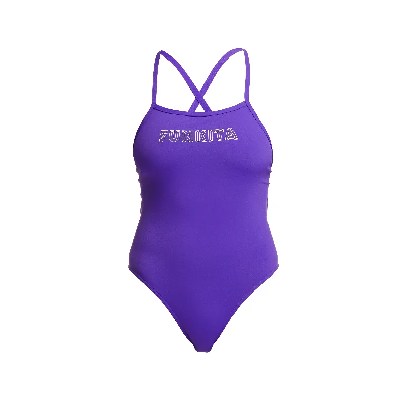 swimwear slim vibes -FUNKITA Plain Colour Tie Me Tight One Piece Swimsuit