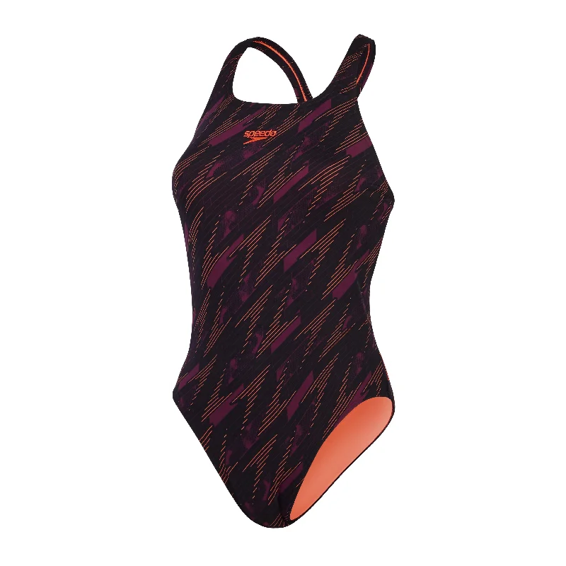 swimwear big laps -Speedo Ladies Hyperboom Allover Medalist Swimsuit