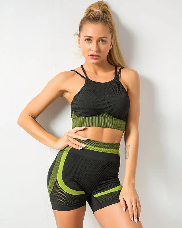 Sports bra with loop fit -Olivia Sports Bra - Green