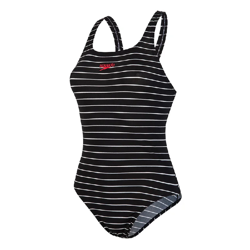 swimwear palm vibes -Speedo Endurance+ Navy/White Medalist Ladies Swimsuit