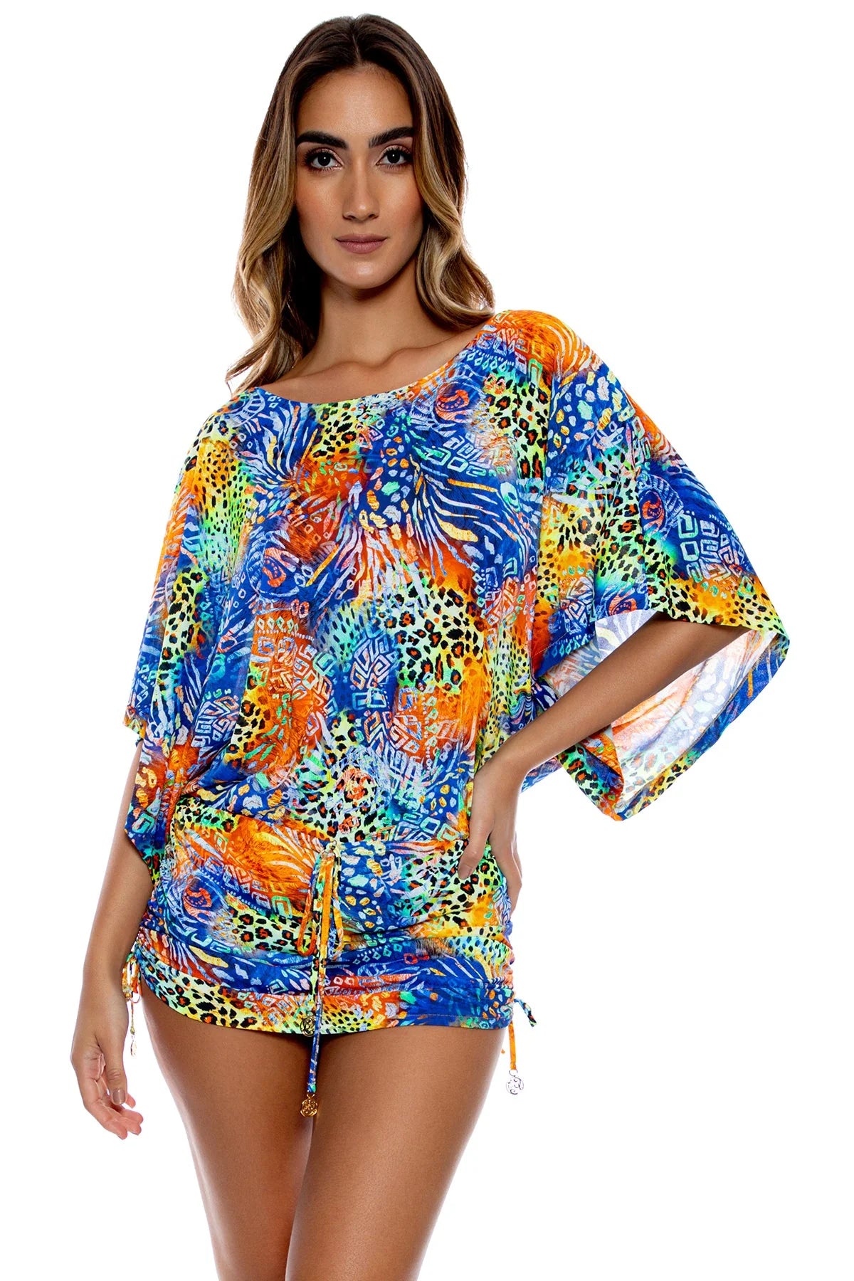 swimwear loud flair -Luli Fama Isla Salvaje South Beach Dress