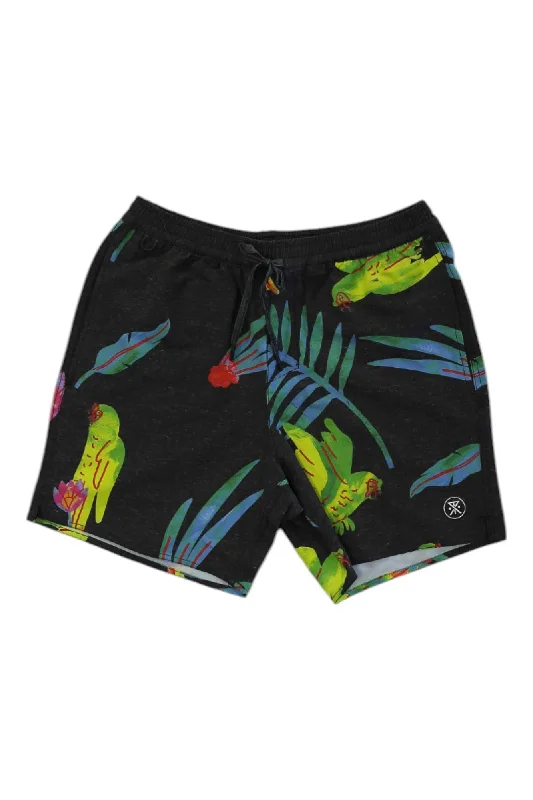 Sports shorts for brisk sprints -Roark Mens Shorey Macaw Boardshort