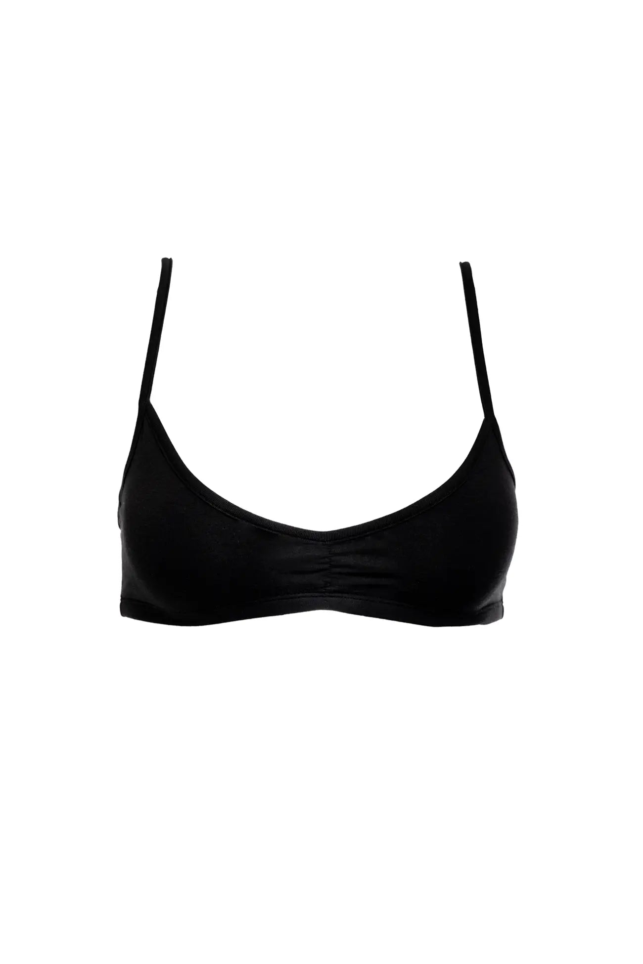 Sports bra for brisk runs -Ruched Bralette