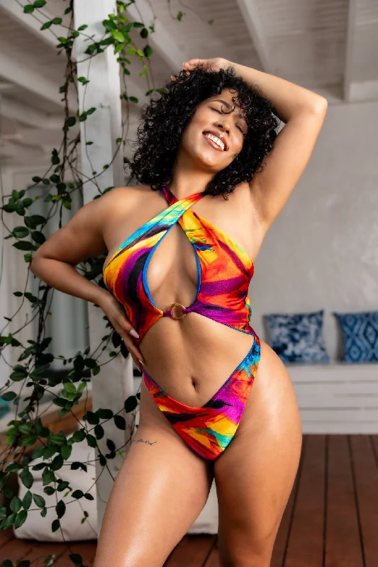 swimwear big vibes -DESIRE MONOKINI | WATERCOLOR