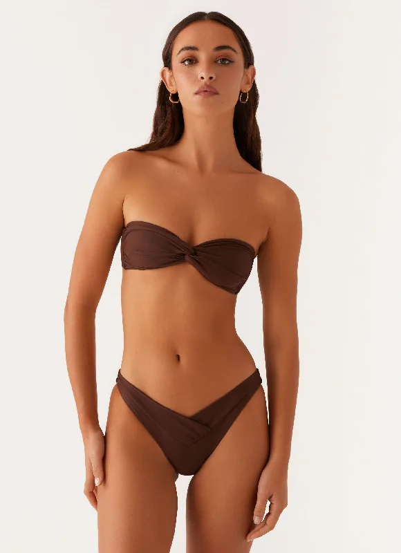 swimwear daily aims -Delta Bikini Bottoms - Brown