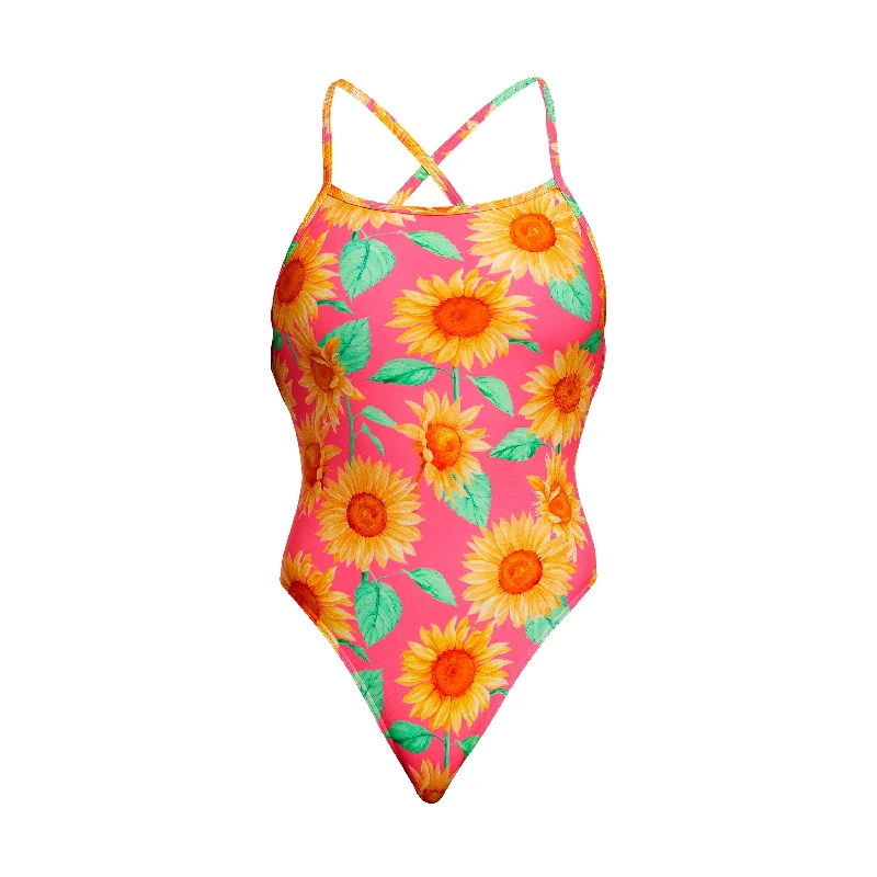 swimwear wicking flair -Cher | Ladies Strapped In One Piece