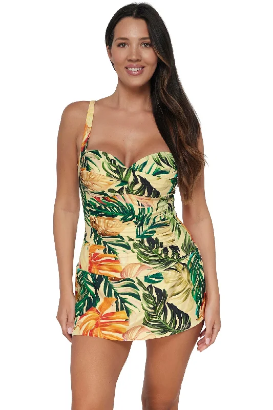 swimwear swim teams -Sunsets Escape Amber Oasis Sienna Swim Dress One Piece