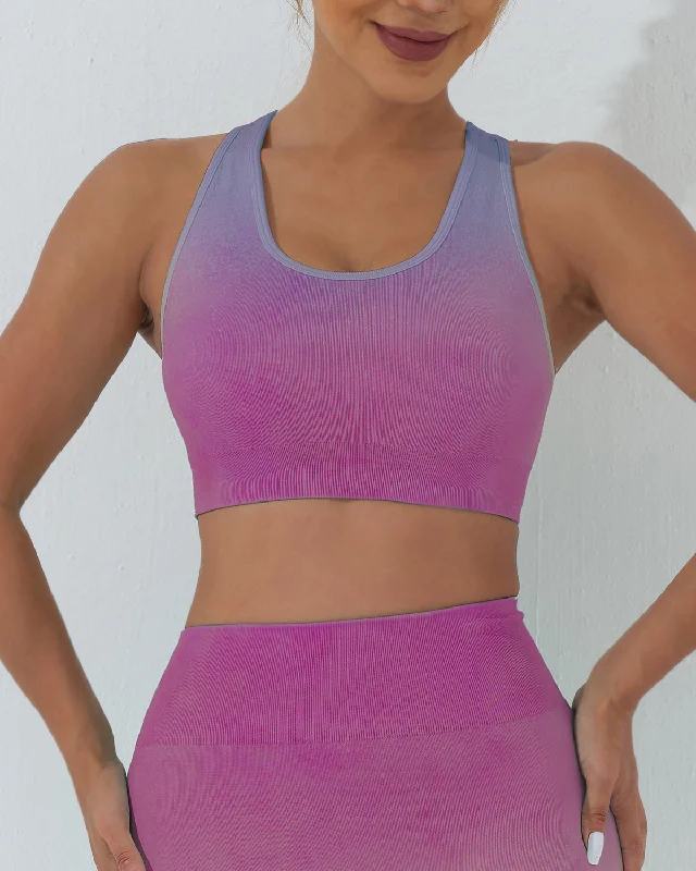 Sports bra with swirl fit -Arabella Sports Bra - Pink