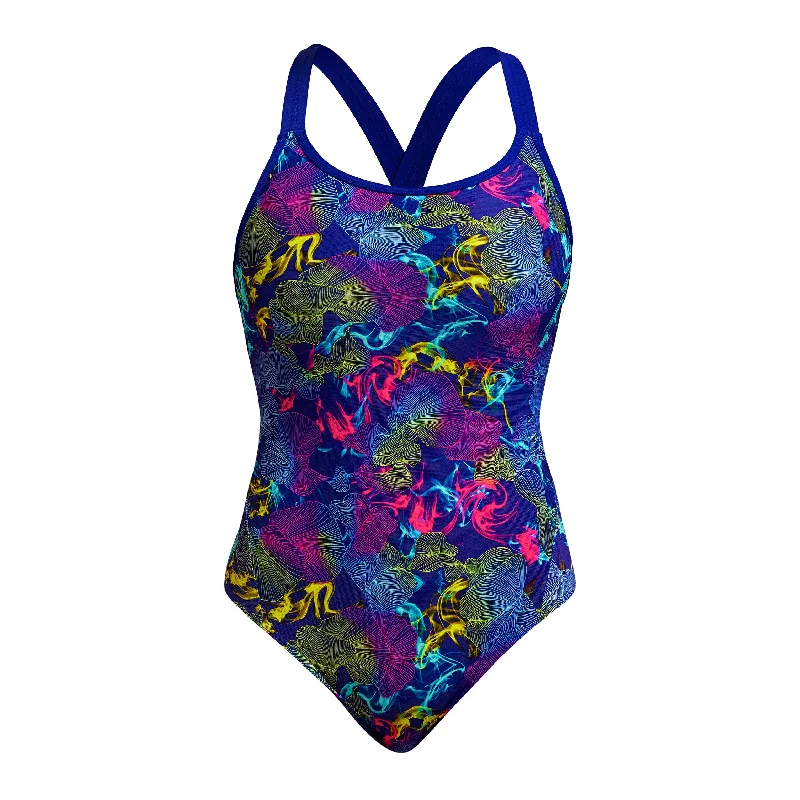 swimwear big swims -Oyster Saucy | Ladies Eclipse One Piece