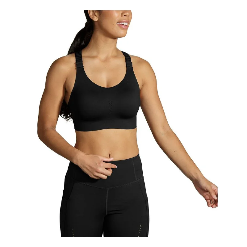 Sports bra for dash sprints -Brooks Dare Racerback Run Bra 2.0 - Black