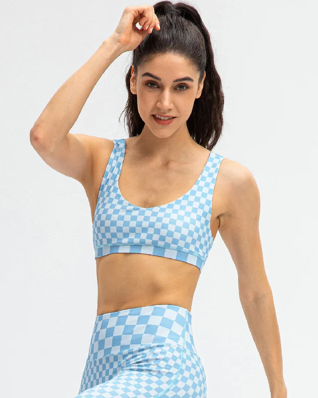 Sports bra with curve band -Rylee Sports Bra - Blue