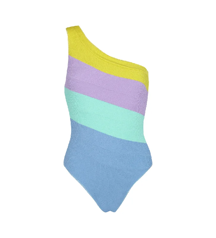 swimwear power swims -Maria Multicolor Blue One Piece