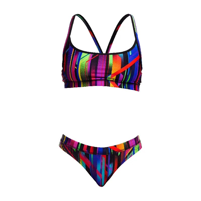 swimwear wave flair -Funkita Baby Beamer Ladies Sports Top