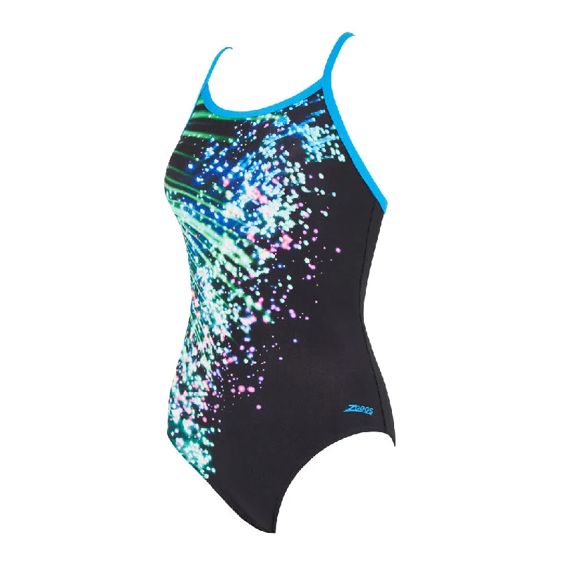 swimwear swift vibes -ZOGGS Womens Neon Sparkle Strikeback-