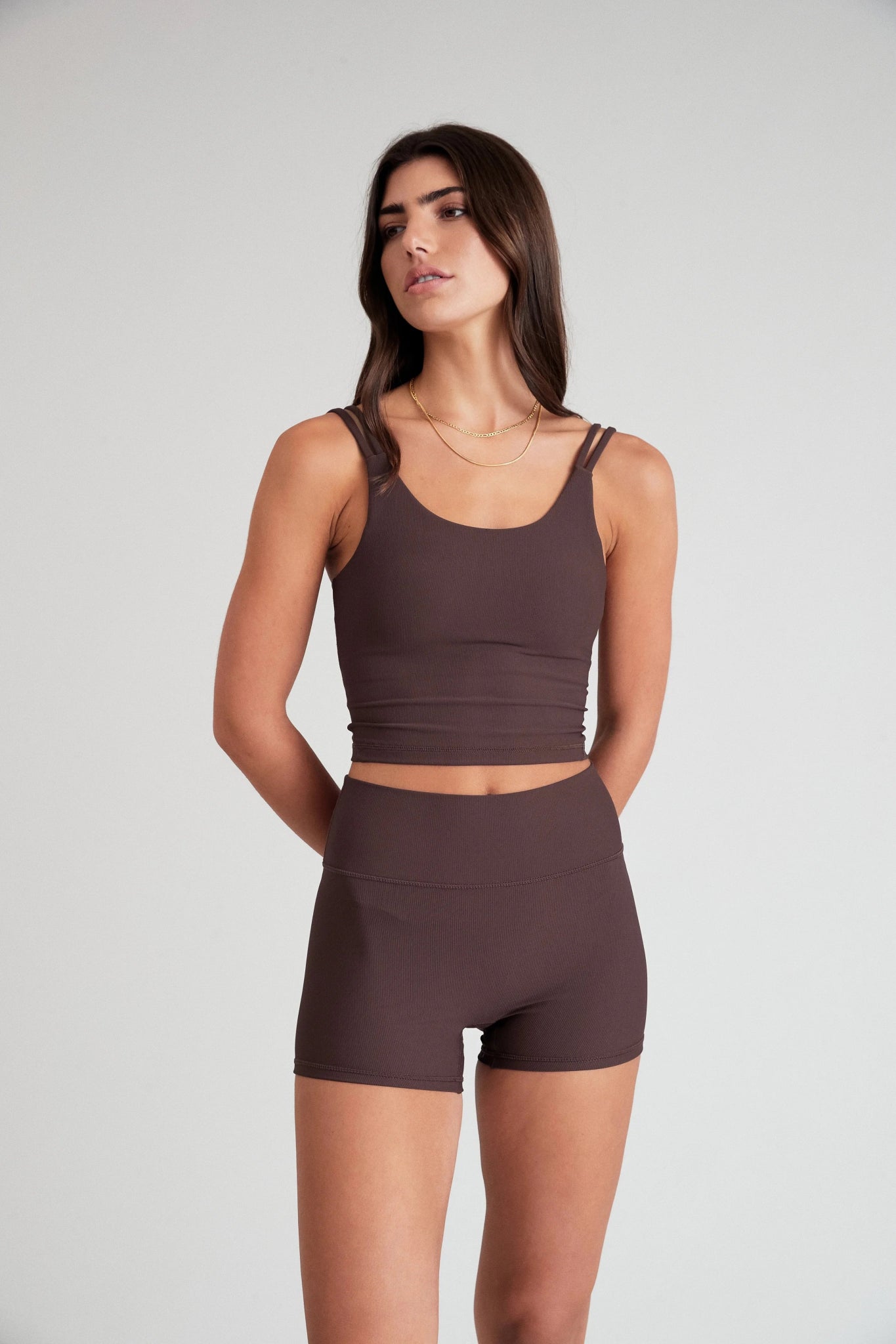 Sports top for ring workouts -EcoRib Strappy Crop