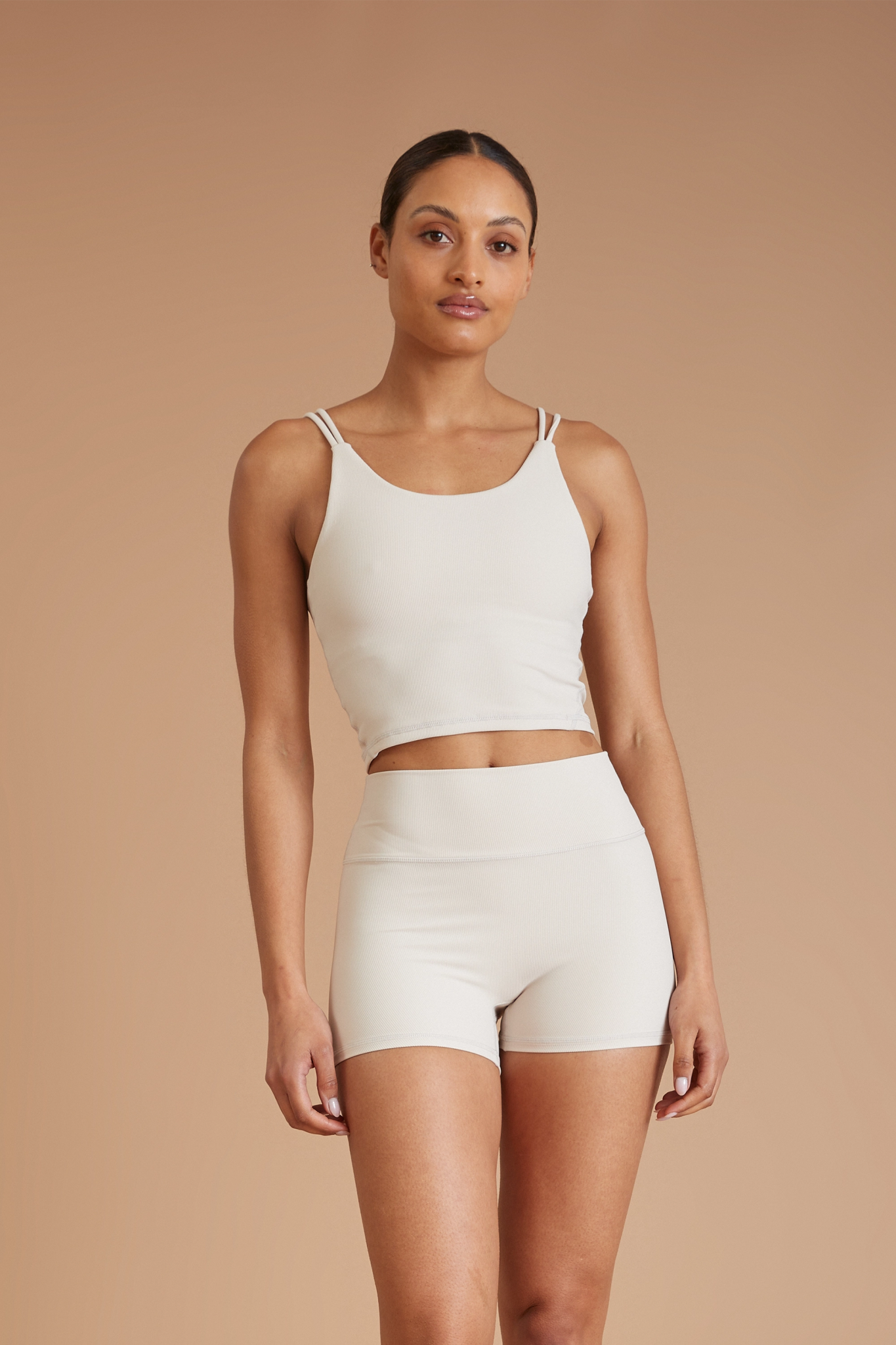 Sports top for sprint cardio -EcoRib Strappy Crop