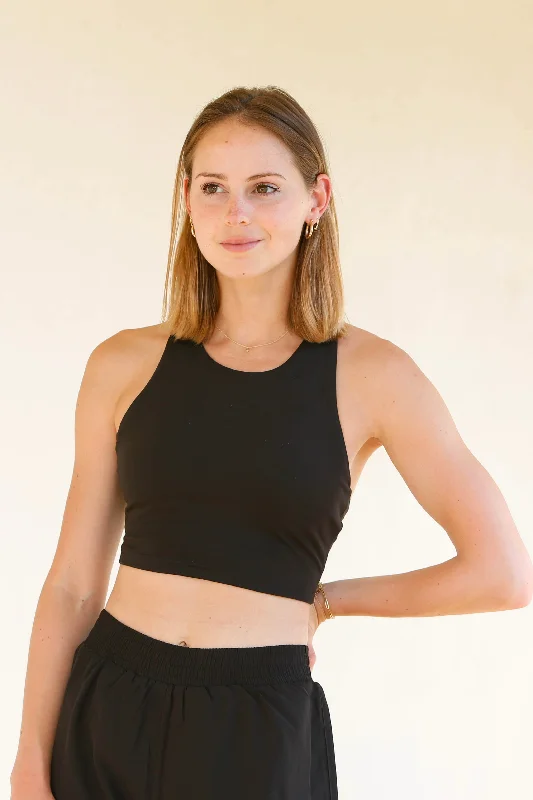 Sports top for fast sprints -Kella Pocket Crop Top