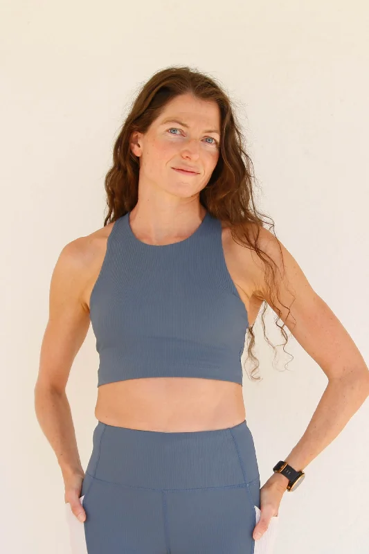 Sports top for tempo sprints -Kella Pocket Crop Top