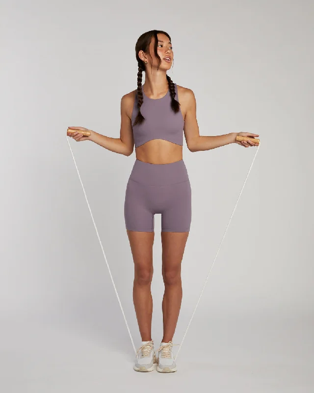 Glow-in-dark sports top for runs -Mai Crop - Haze