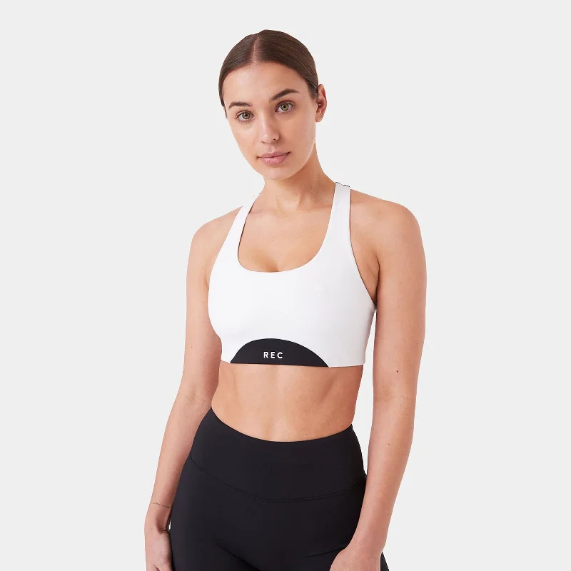 Sports top with thick trim -REC GEN - PROform Racer Crop White/Black