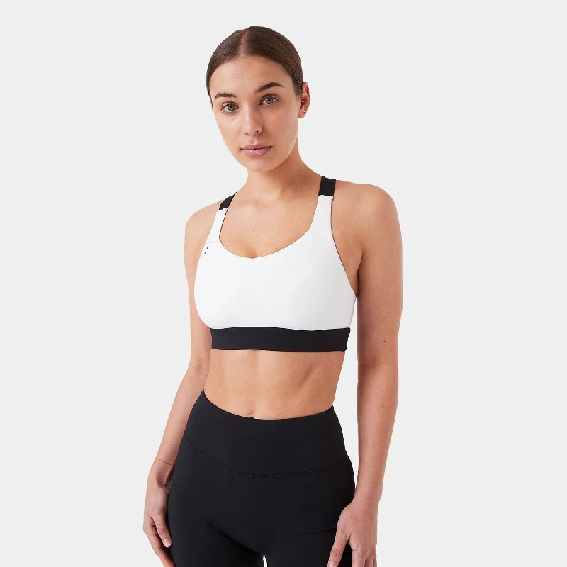 Sports top with curve shape -REC GEN - PROform X Crop White/Black