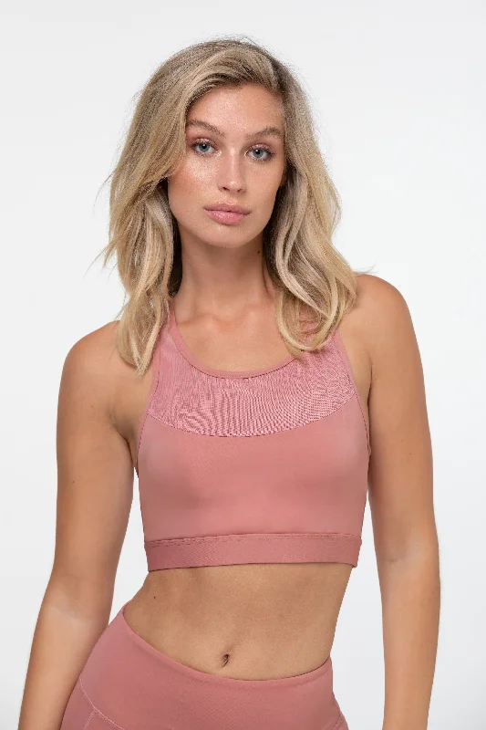 Sports top for power sprints -Open Plains Racer Back Crop