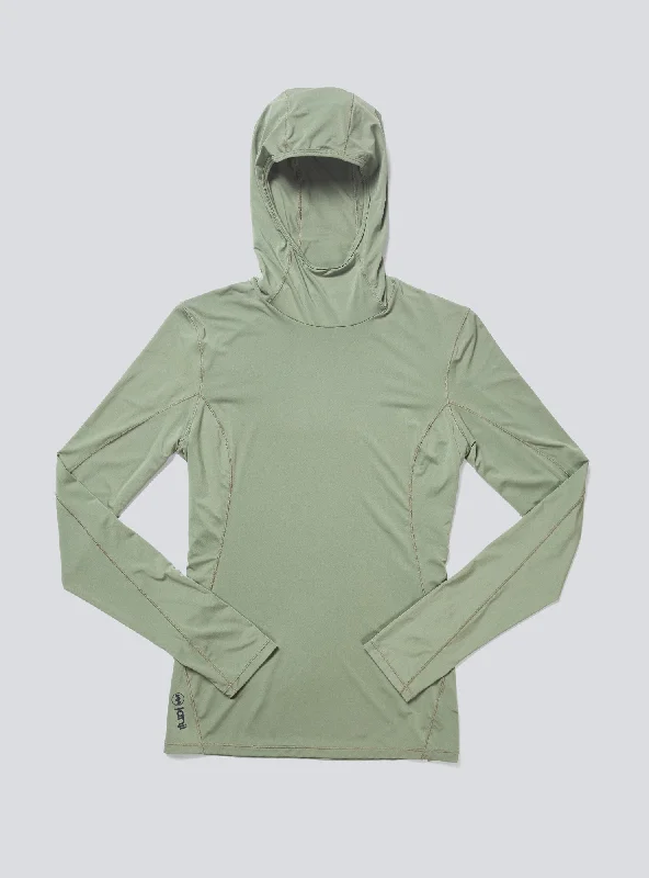 Sports top with ripple shape -W's Sunchaser 50 Hooded Long Sleeve